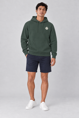 Romblon Netcaster Hoodie in Alpine Green, front model