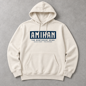 Amihan Hoodie in Bone, front flat lay