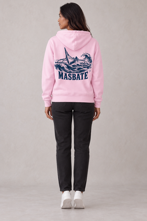 Masbate Passage Hoodie in Shell, model back