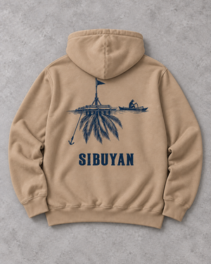 Sibuyan Payao Hoodie in Sand, flat back