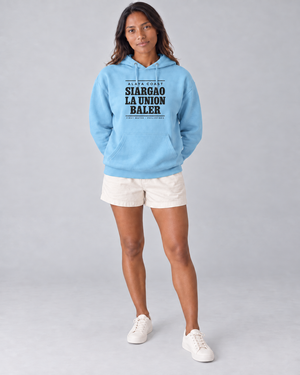Coast Run Hoodie in Blue Aqua, front model