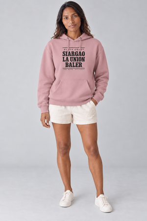 Coast Run Hoodie in Dusty Pink, front model