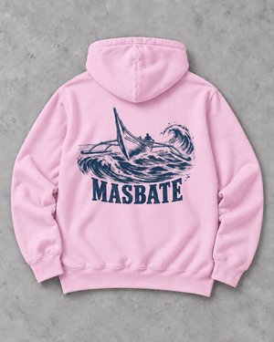 Masbate Passage Hoodie in Shell, flat back