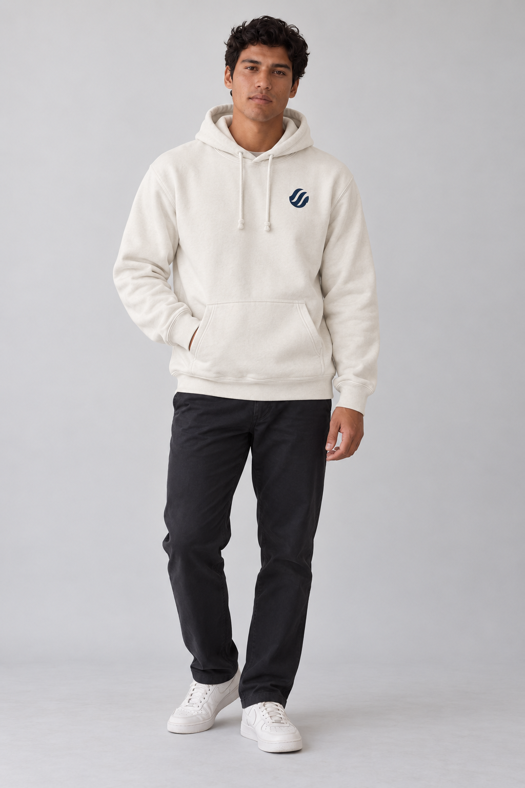 Sibuyan Payao Hoodie in Ivory, model front