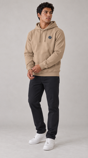 Sibuyan Payao Hoodie in Sand, model front